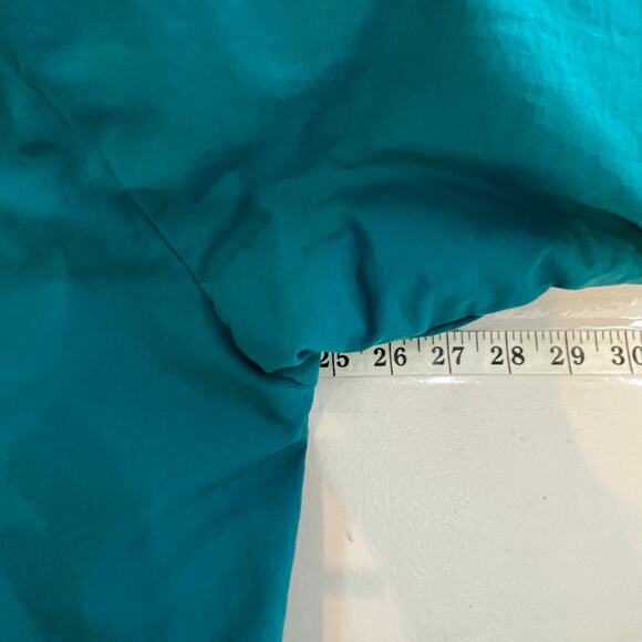 L.L.Bean Green Long Down Zip Up Jacket Coat Removeable Hoodie Vintage Women's XL - Picture 14 of 16